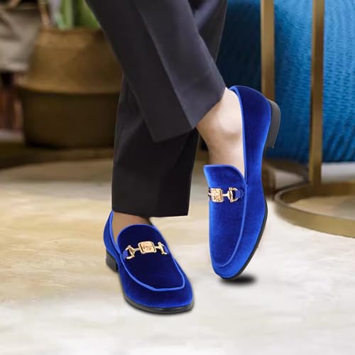 Men's Penny Slip-on Velvet Loafer Luxury Suede Tuxedo Dress Shoes Fancy Smoking Slipper Party Prom Wedding Shoes Comfortable Lightweight2