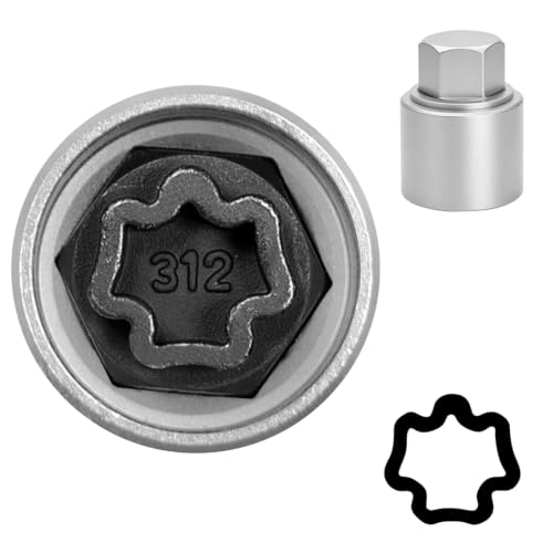 Image of 312 Wheel Locking Nut Key for Mercedes Benz, Lug Nut Removal Tool