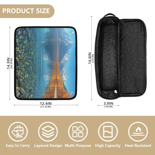Organizador 2 en 1 para Herramientas de Cabello con Base Resistente al Calor y Estuche de Viaje para Planchas, Rizos y Alisadores miniatura 4