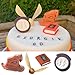 Price comparison product image Handmade Edible Cake Toppers - Set of Edible Sugar Fondant Cake Decorations - Perfect for HP-Themed Birthdays! - Kids Icing Cupcake Toppers - Fondant Cupcake Supplies Extra Gift - 4 Pc...