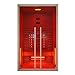 Produktbild Sanotechnik Infrarotkabine RUBY 2 - für 2 Personen geeignet, inkl Vollspektrumstrahler - 120x100x195 cm - Wärmekabine mit MP3 Player & Bluetooth - LED Beleuchtung (7 Farben) - Infrarot-Sauna