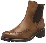 Echtes Leder Gabor Shoes Damen Comfort Basic Chelsea Boots, Braun (Whisky (Mel.) 52), 38 EU