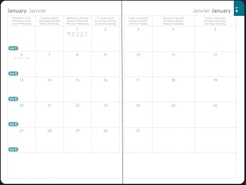 Exacompta Agenda mensuel EasySlim 15 Mini Labo Format 10 x 15 cm 2027 - vue 3