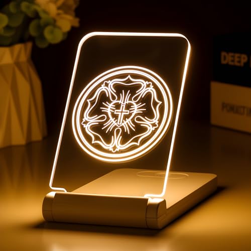 lacte & melle Lutheran Rose Cross Night Light Christian Gifts