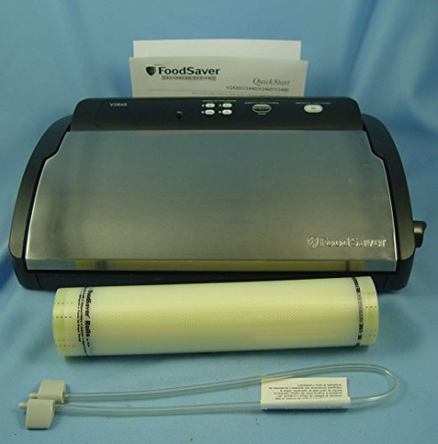 FoodSaver V2840 Advanced Design Vacuum Food Sealer, White/Black