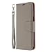 Produktbild für Xiaomi Poco M3 Hülle Flip Lederhülle Handyhülle Book PU Leder Tasche Case mit Kartenfach und Magnet Ständer Schutzhülle Handytasche für Xiaomi Poco M3 Handy Hüllen grau