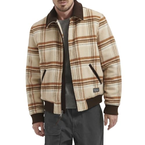 Image of Levi's Men's Mixed Media Western Plaid Bomber Jacket