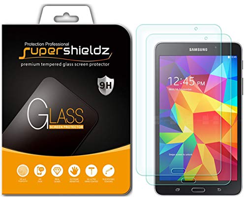 Supershieldz (2 Pack) Designed for Samsung Galaxy Tab 4 7.0 Screen Protector, (Tempered Glass) Anti Scratch, Bubble Free
