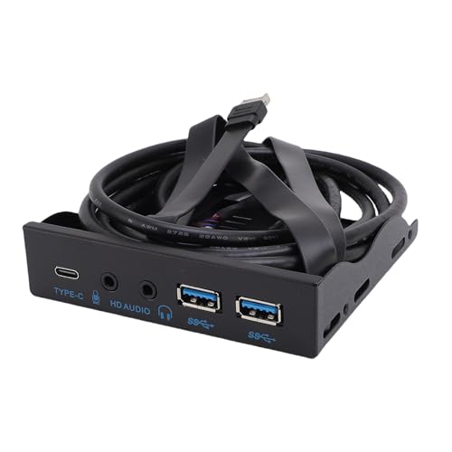 Panel Frontal USB de PC Evita Mover tu Torre con Puertos Tipo C de 10 Gbps de Fácil Acceso