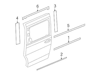 Amazon.com: Mopar 05020666AA APPLIQUE SLIDING DOOR OUTSIDE