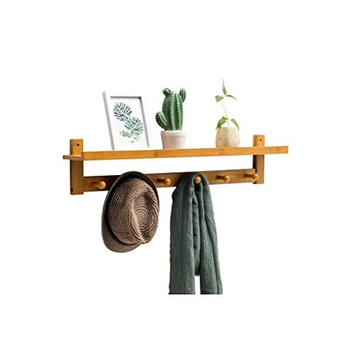 Perchero de pared de madera resistente para evitar abrigos tirados en el suelo
