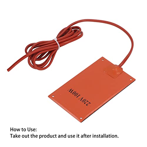 Silikon-Heizmatte Ultradünne Heizmatte aus Silikonkautschuk für den Schrank (100 W)