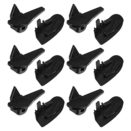 Image of X AUTOHAUX 6 Set Tire Changer Insert Tire Demount Head Tire Machine Guard Wheel Side Protector for Mount Demount Duck Head Tyre Repair Black 2.17 inchx1.02 inchx1.02 inch