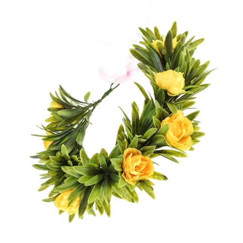 Fashionable Simulated Floral Crowns with Detailed Petals Props for Various Outfits Elegant Simulated Flower Headbands Gift