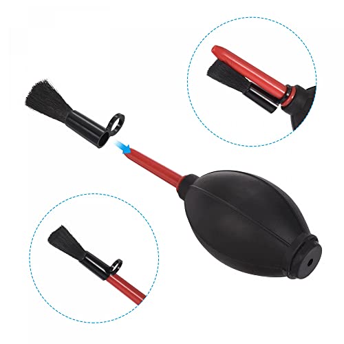 sourcing map 3 Stück Tastatur Reinigungsbürste Luftstaub Weiche 23mm Lange Fensternut für Laptop Computer Tastaturfenster Schwarz