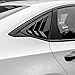 Spotrim for 11th Gen Civic Racing Style Rear Side Window Louvers Triangle Window Blinds for Honda Civic Sedan 2022 2023 2024 2025 2026 (Black)