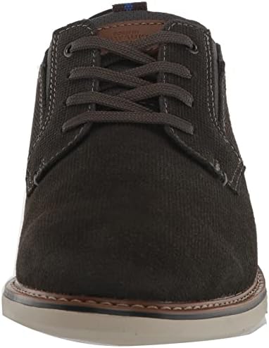 Nunn Bush Men's Otto Plain Toe Oxford Leather Lace Up with Lightweight Sole, Gray, 10 X-Wide | Image 1