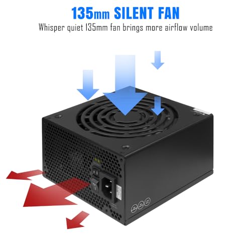 Image of HIGH POWER PC Power Supply Fully Modular 1300W 80 Plus Gold Certified ATX 3.0 & PCIE-5.0 Compliant, High-Performance, Efficiency, and Reliability. Active PFC, and All Protections.