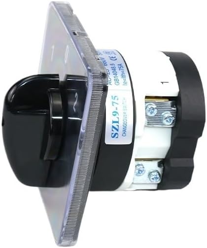 SZL9-75/1 75A High Current ON Off ON 3 Positions 1P 4 Screws Changeover Automatic Transfer Rotary Cam Switch