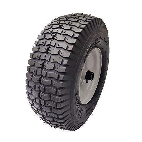 2 Pack 13X5.00-6 Lawn Tractor Pneumatic Wheel,Wheelbarrow Tire Turf Tread,3.13" Hub Length With Steel Rim,Flange Id 0.76'' #TOP4