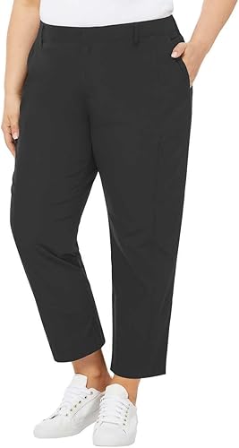 Miniatura 4 de Kirkland - Pantalones de viaje elásticos en 4 direcciones para mujer, ligeros, resistentes al agua, cintura elástica, pantalones de trabajo con