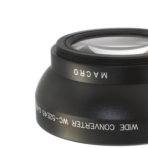 Amazon | マクロレンズを搭載した52mm 55mm 58mm 67m 0.45X広角レンズ