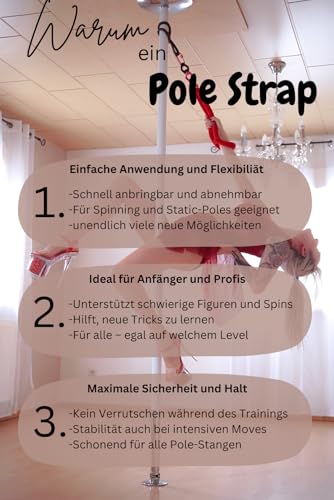 Pole dance pole strap securite des poignets pour eviter les chutes - 4
