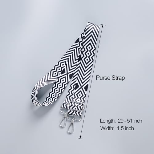 Image of chushui Silver Hardware Purse Strap,Replacement Crossbody Adjustable Shoulder Strap for Handbag Bag