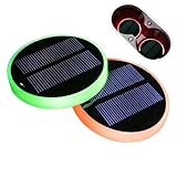 Luces para portavasos | 1 par 7 colores carga solar USB para coche, luces portavasos coche | Para interiores salpicadero consola iluminación ambiente viaje viaje viaje diario
