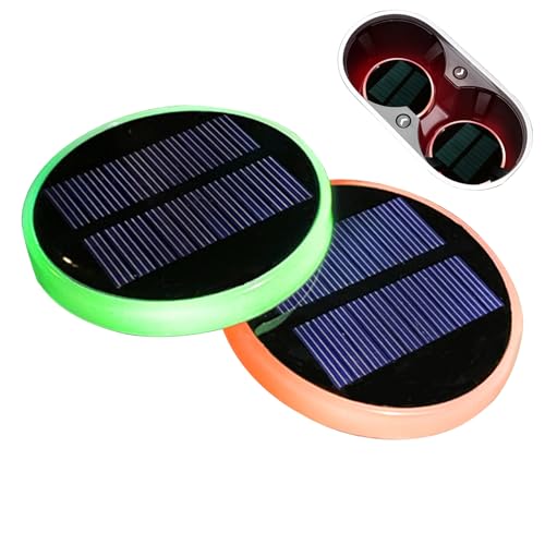 Lumières Porte- – 7 lumières LED changeantes | sous-Verre de Voiture Rechargeable, éclairage intérieur du Tableau de Bord et Console pour Voiture, Voyage, Voyage en Voiture, Fournitures