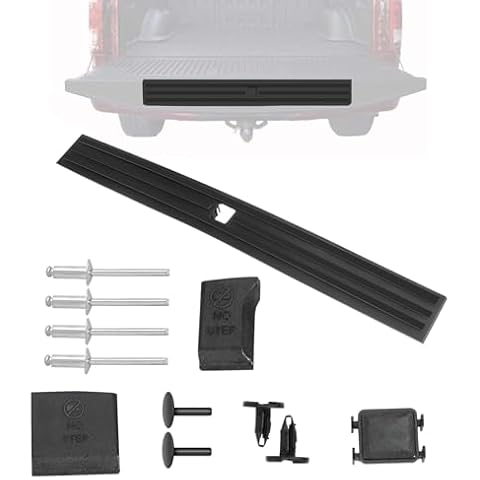 KARPAL Tailgate Molding Trim Compatible with Ford F150 2015-2020, Flexible Flex Step Cap Top Trim Protector Cover w/Release Button, Replaces FL3Z9940602B FO1904135 Cover