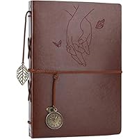 Echtleder-Fotoalbum Für 200 Bilder 10x15 Cm - Mit 30 Seiten Und Aufklebern Für Persönliche Erinnerungen