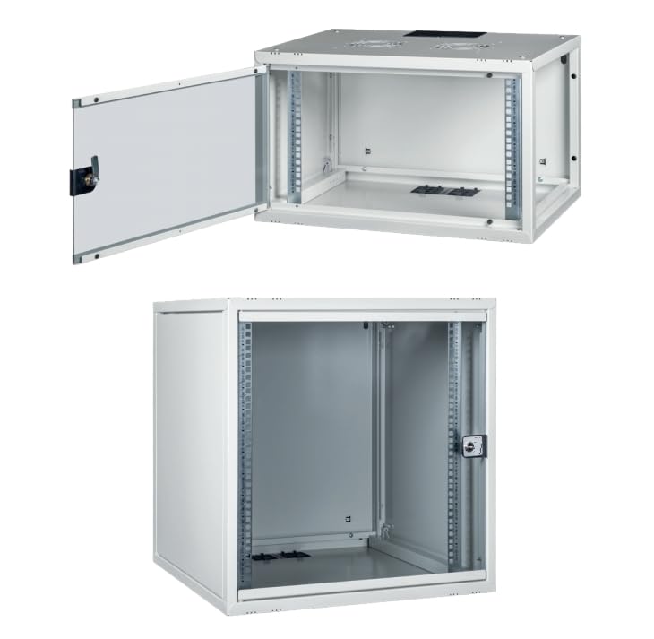 ARMADIO RACK 19" 15U PROFONDITA' 450 MM DA ASSEMBLARE GRIGIO DISASSEMBLATO SERIE EAVI