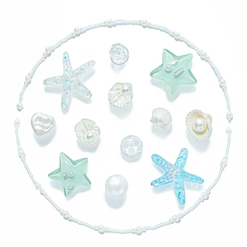 Resin Beach Shoe Charms, Ocean Decorations for Clog ang Sandals, Chain Decoration for Shoes, Sea Animail Party Favors Gifts