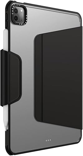 Vista 76 de CASETiFY Funda Impact para iPad Pro de 11" (3ª/4ª generación), diseño Groovy, color negro transparente