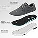 Men's Orthopedic Leather Dress Walking Shoes: Comfort Plantar Fasciitis Fashion Sneakers with Arch Support, Light-Weight Oxford Shoes for Relaxed Dark Grey Size 11