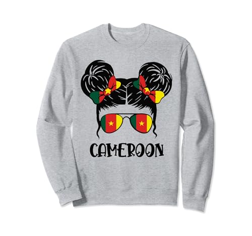 Camerunian Girl desordenado cabello camerún orgullo patriótico niños Sudadera