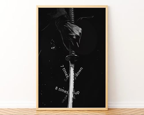 Image of Gamya Framed Japan Samurai Theme Motivational Quote Posters For Office, Living Room, Bedroom Wall Decor - Aesthetic Room Decor (13x19 Inches) (Samurai 1)