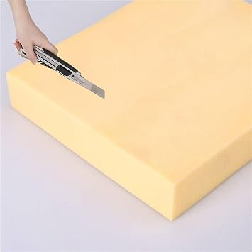 Custom Ventilated Foam Sheet,High Density Memory Sponge Cushion Household Foam Cuttable Seat Mat,Couch Stuffing Mattress Chairs Stool Replacement Pad 1"Thick - 12"12"