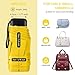 LEAGERA Compact Travel Umbrella with Case - Mini Umbrella for Purse, Small Lightweight &Tiny Umbrellas Design Perfect for Parasol Outdoor Sun&Rain,Yellow