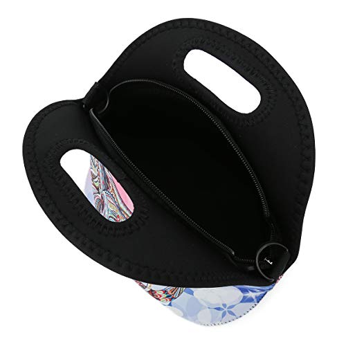 Haplives Neoprene Lunch Bag Tote Reusable Insulated Waterproof Travel Outdoor Picnic Carrying Lunchbox Container Organizer For Adults (Cute Elephant) #TOP1