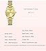 VILKFY Gold Watches for Women Vintage Roman Dial Watch Two Tone Stainless Steel Date Waterproof Watch (Gold)