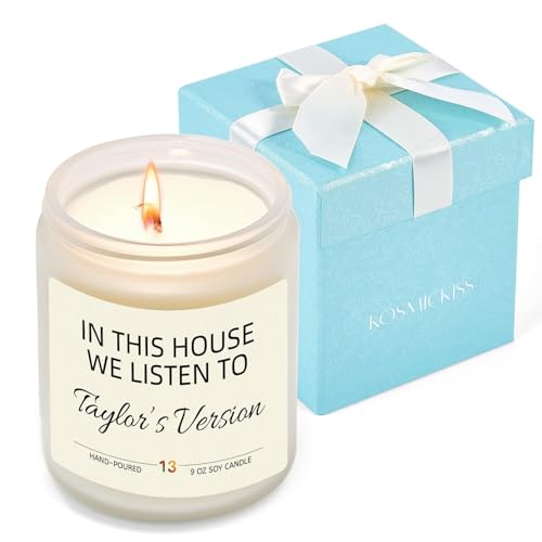 Taylor Inspired Gift Gifts for Taylor Lovers Best Birthday Gifts for Women Man Swifties Besties Merch Gift for Adult Swifties Themed Ideas Lavender Scented Candle