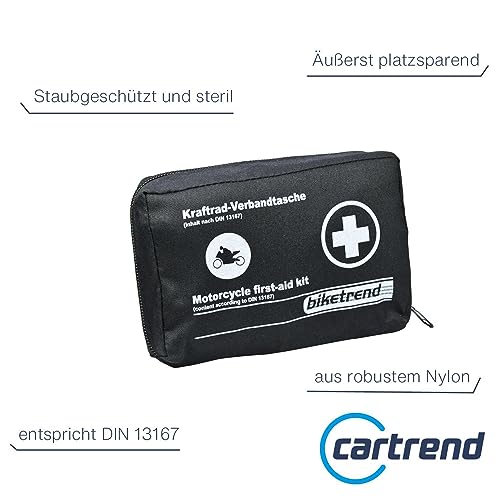 Cartrend Bolsa-Kit de primeros auxilios para moto, DIN 13167 - Image 3