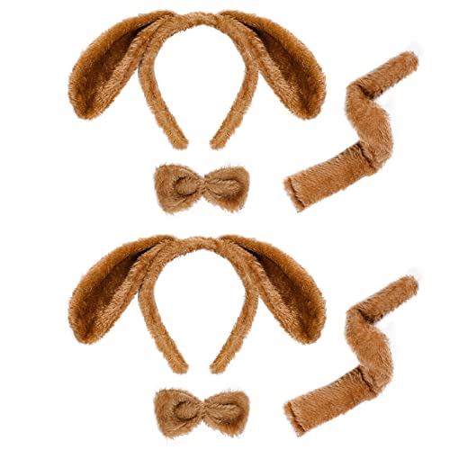 Jmkcoz 6 pieces puppy dog ears headband bowtie tail for kids girls boys easter party halloween party christmas costume 1 Jmkcoz 6 pieces puppy dog ears headband bowtie tail for kids girls boys easter party halloween party christmas costume