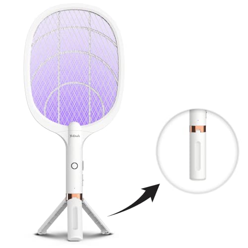 YsChois Electric Fly Swatter Racket, Rechargeable Fly Zapper 4000