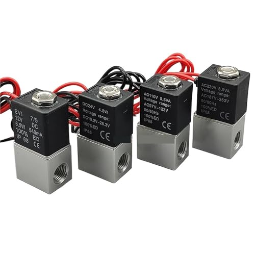 Électrovanne 1/4" NPT robuste en 12V DC - Vanne pneumatique haute précision - 2