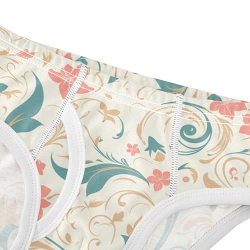 KLL Paisley Floral Damask Pattern Toddler Boys Comfort Underwear Cute Undies4