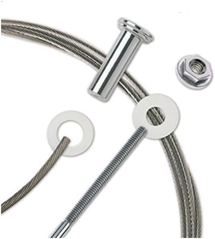 Feeney CR-6230 Cablerail Assemblies for Metal with 4 1/4" Terminal, 1/8", 30' (Pack of 1)