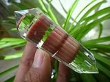 EKFBQBGW Cristallo Naturale Grezzo A++ 24 Lati Vogel Style Clear Quartz Crystal Wand Point 82g Decorazione della Stanza